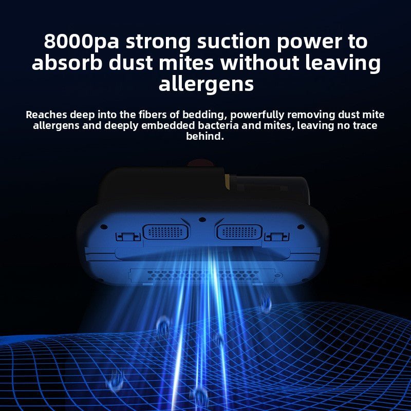 Home UV Sanitizing Vacuum: Cordless Bed Mattress Cleaner with Dual Vibration & Strong Suction - ziktop