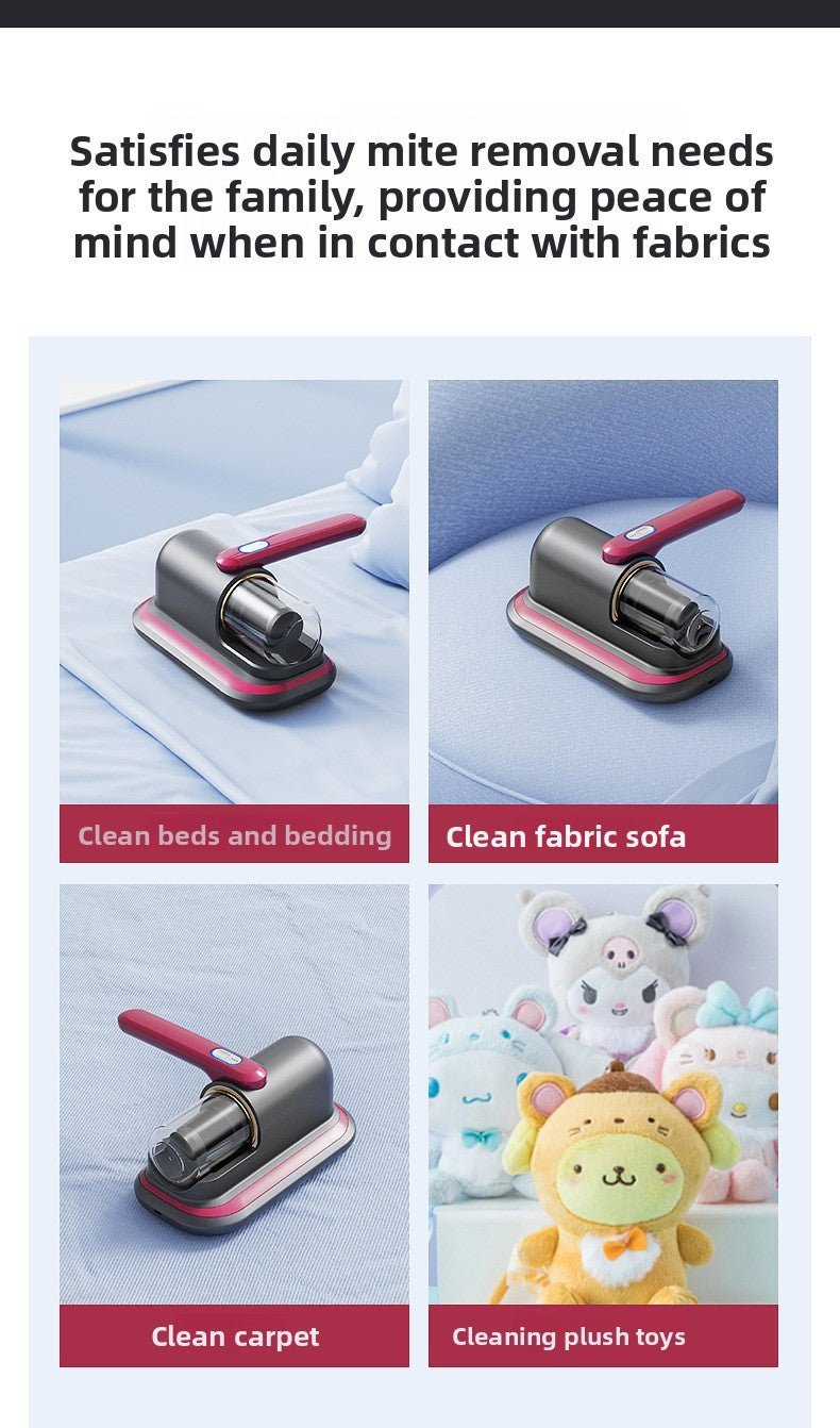 Home UV Sanitizing Vacuum: Cordless Bed Mattress Cleaner with Dual Vibration & Strong Suction - ziktop